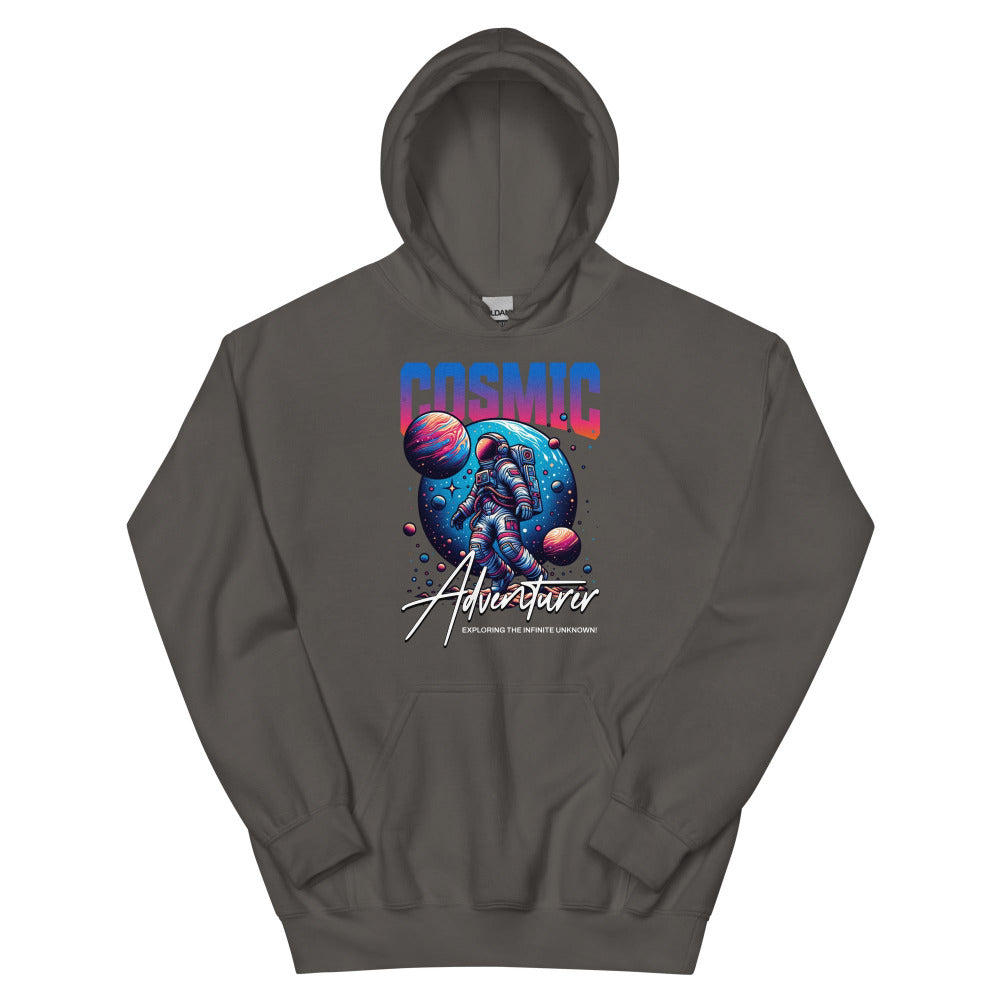 Cosmic Adventurer Hoodie - Charcoal Color - https://ascensionemporium.net